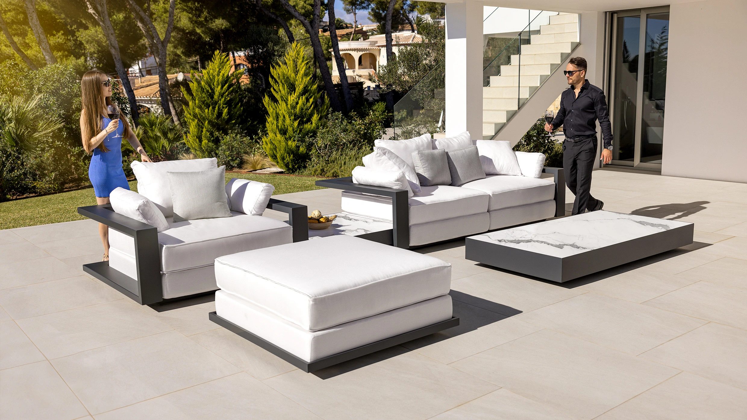 moderne loungemöbel outdoor